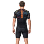 Men's Pro 3.0 Short Sleeve Tri Suit - Fusion - Kinetic Hive - Back