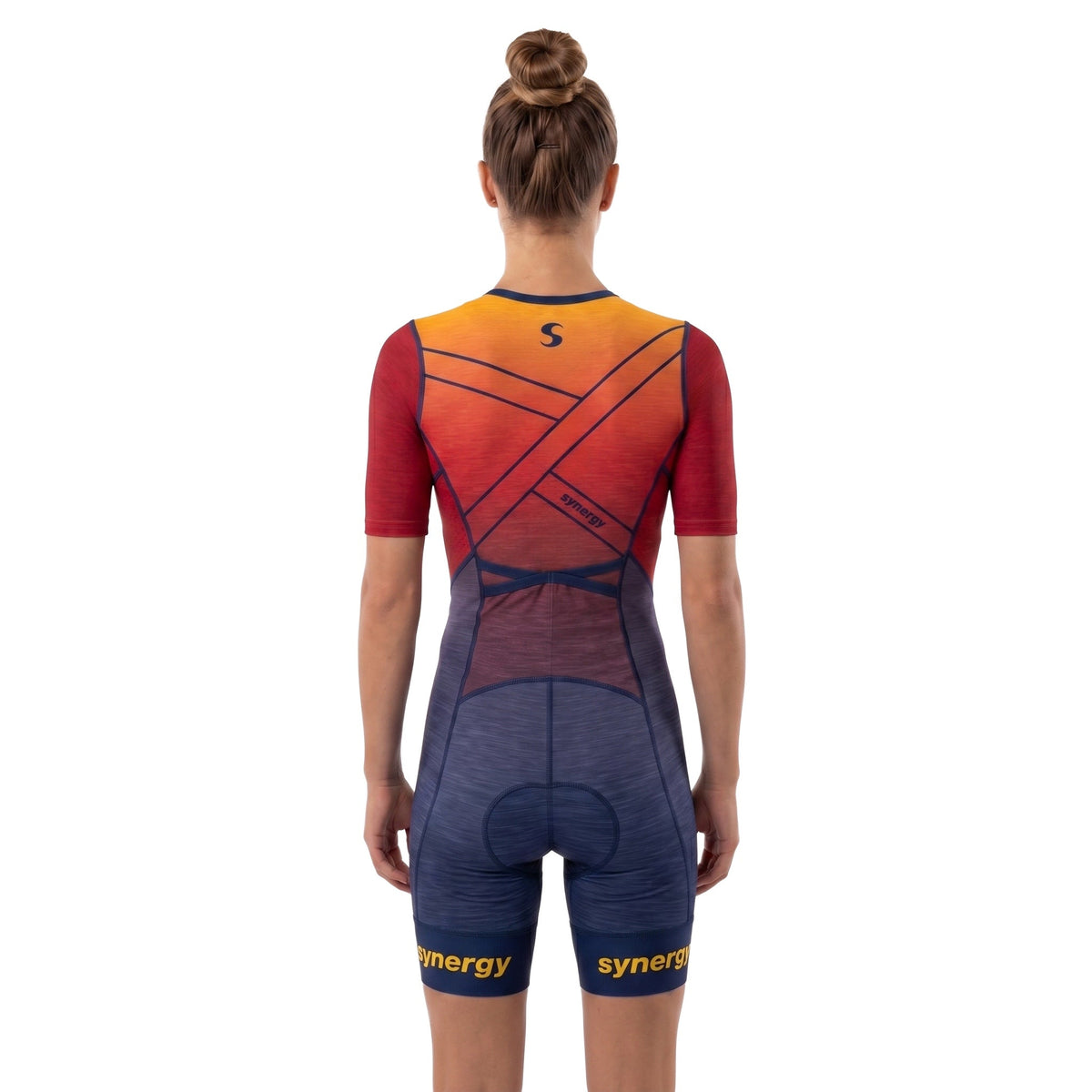 Women's Pro Short Sleeve Tri Suit - Flame Lily 02