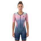 Women's Pro Short Sleeve Tri Suit - Orchid Pink 01