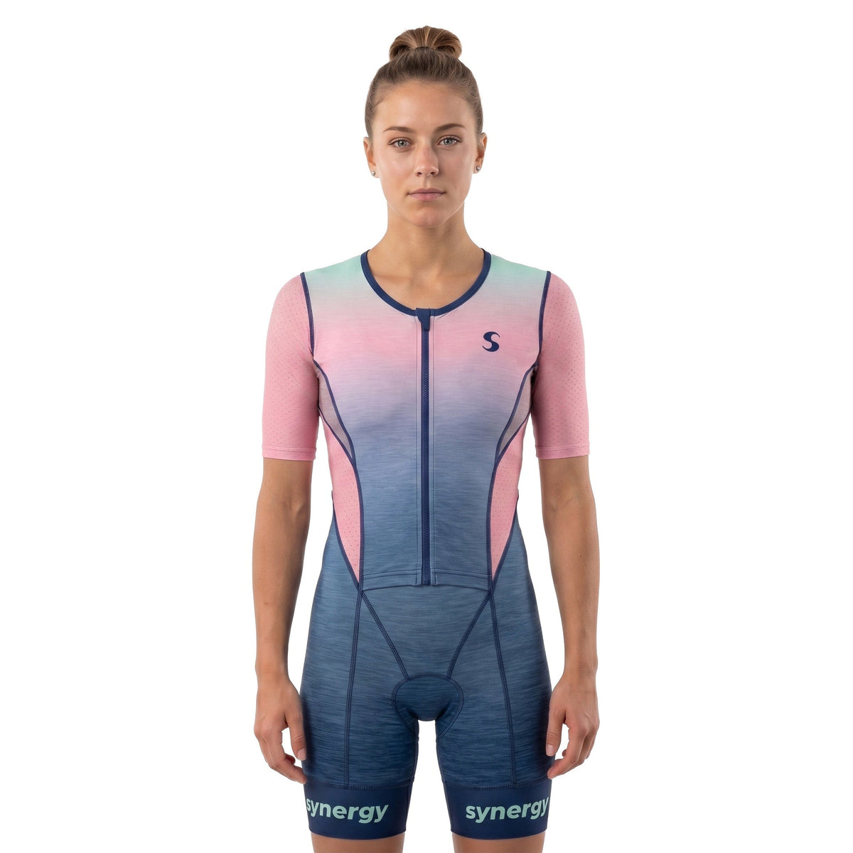 Women's Pro Short Sleeve Tri Suit - Orchid Pink 01
