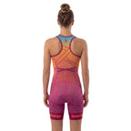 Women's Pro Sleeveless Racerback Tri Suit - Marigold Orange 02
